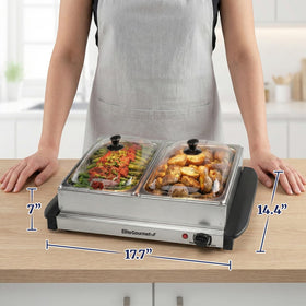 Elite Gourmet EWM-6122 stay-cool knobs for safe handling.
