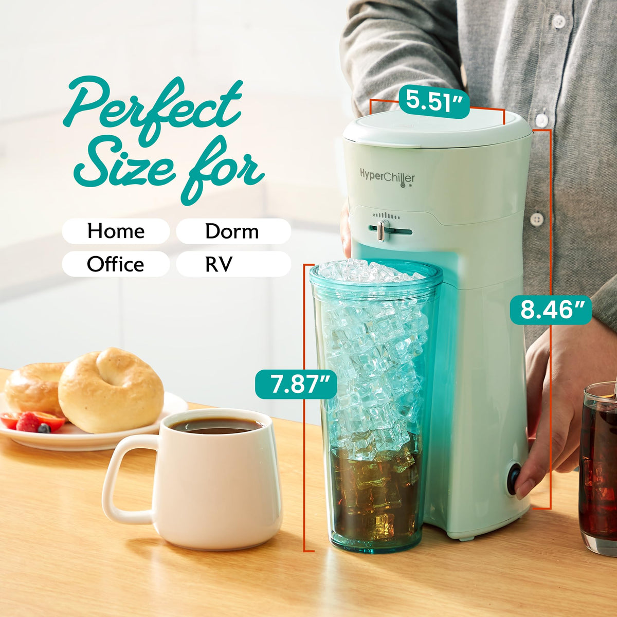 Elite Gourmet HyperChiller removable filter for reusable brewing