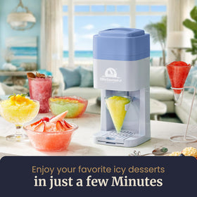 Elite Gourmet ice mold for perfectly sized ice pucks and cones.