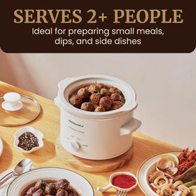 Removable stoneware pot of Elite Gourmet MST-250XW for easy cleaning