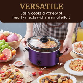 Elite Gourmet MST-275XP compact 2qt design fits small kitchens and dorms.