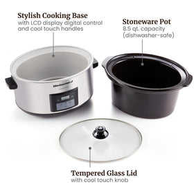 Elite Gourmet MST-900D keep-warm setting ready for servings.