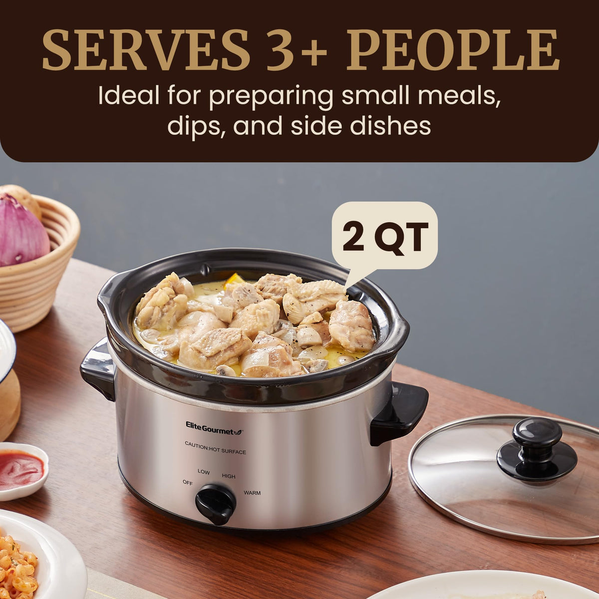 Cool-touch handles for safe transport on Elite Gourmet MST-275XS