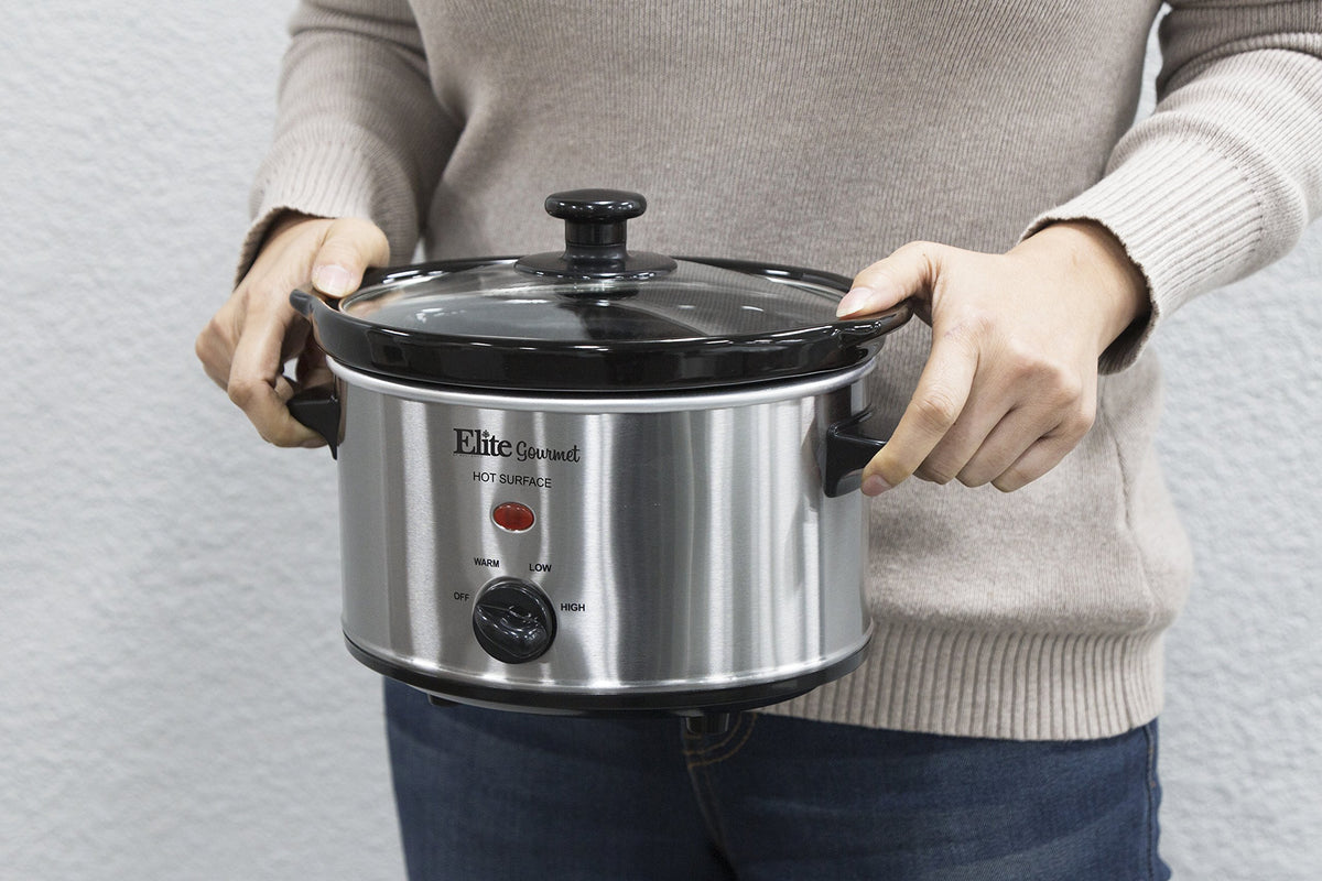 Elite Gourmet MST-275XS stainless steel finish adds sleek kitchen style