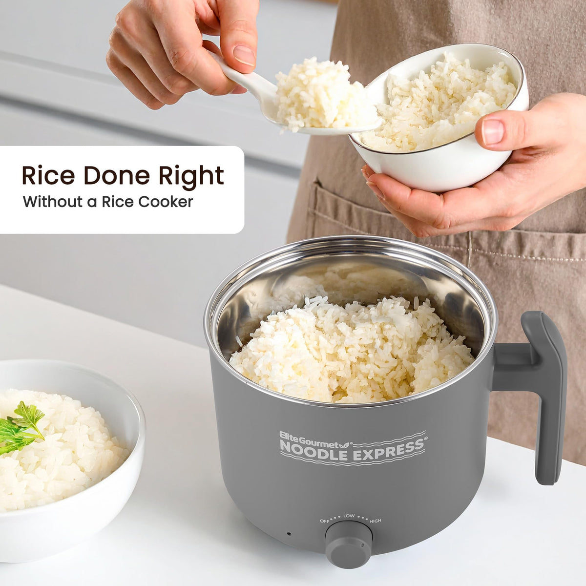 Elite Gourmet Noodle Express Hot Pot glass lid with steam vent for cooking