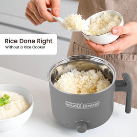 Elite Gourmet Noodle Express Hot Pot glass lid with steam vent for cooking