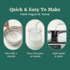 Automatic shut-off feature for worry-free fermentation with Elite Gourmet ProBioticPRO