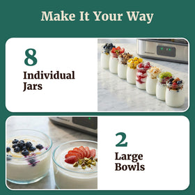 BPA-free lids for safe storage with Elite Gourmet ProBioticPRO