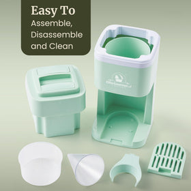 Elite Gourmet reusable snow cone holder enables easy serving with minimal mess.