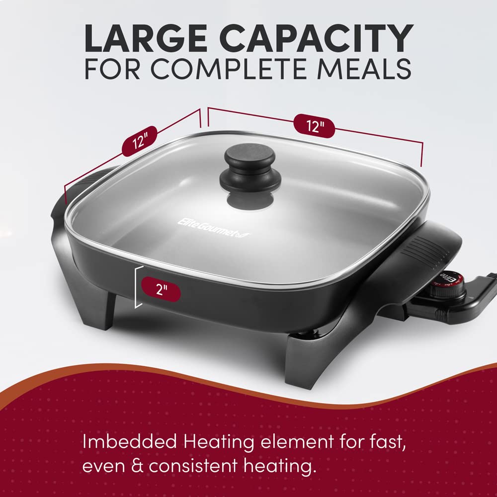 Elite Gourmet cool-touch handles for a safe grip during draining