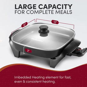 Elite Gourmet cool-touch handles for a safe grip during draining