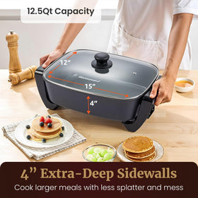 Elite Gourmet temperature probe shows precise 200–400°F control during cooking