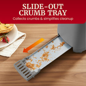 Elite Gourmet SlimToast cool touch body for safe handling
