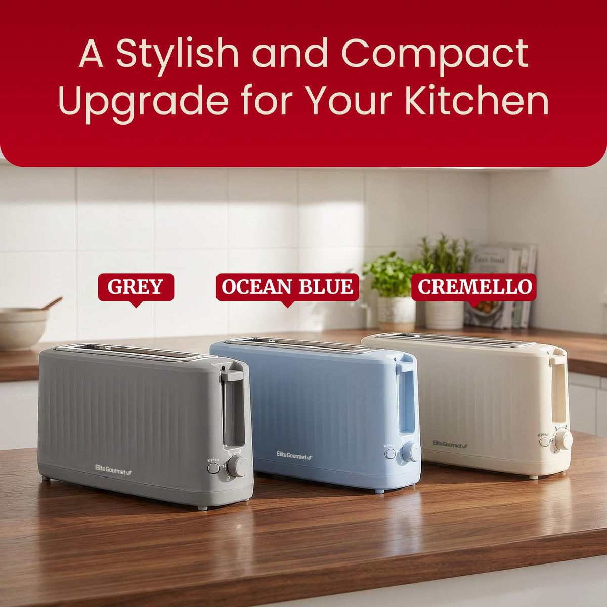 Elite Gourmet SlimToast US-based support and 1-year warranty provide reassurance.