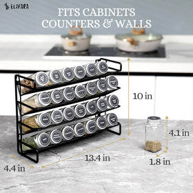 ELIVARA airtight metal lids protect aromas and prevent spills.