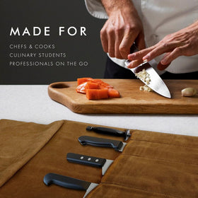 ELIZO four-slot design fits eight-inch chef knives and paring knives.