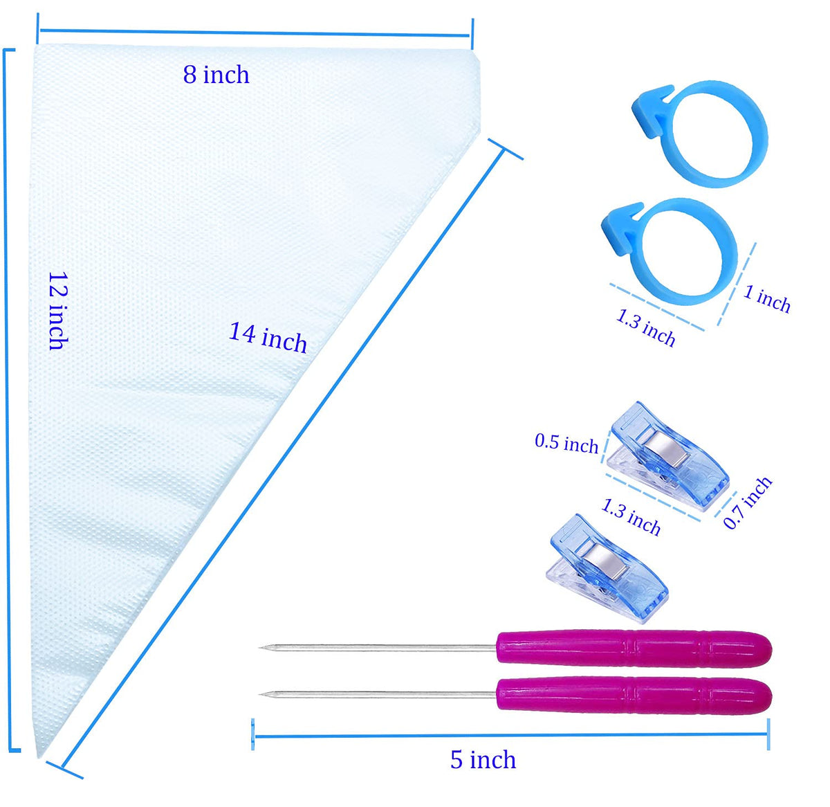 ELJRBCK tip clips 2-pack for steady bag control
