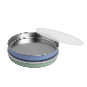 Elk and Friends 7-8 inch non-divided plate with roomy surface for kid meals.