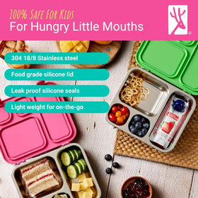 Elk and Friends airtight lid keeps meals fresh during the day.