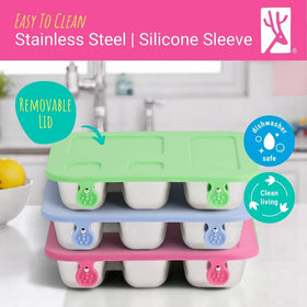 Elk and Friends bento box stainless steel base for durable daily use.