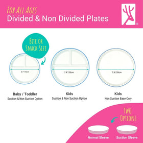 Elk and Friends dishwasher-safe plate simplifies cleanup.