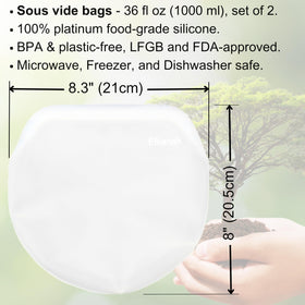 Elkanah Quart set of 2 bags demonstrates convenient two-pack for versatile meals.