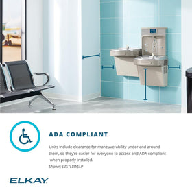 Elkay ezH2O FlexiGuard safety bubblers prevent inadvertent injuries.