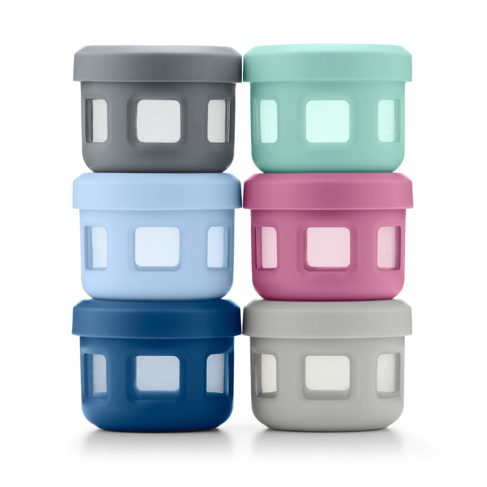 Ello 4oz condiment containers with leak-proof lids for mess-free on-the-go meals
