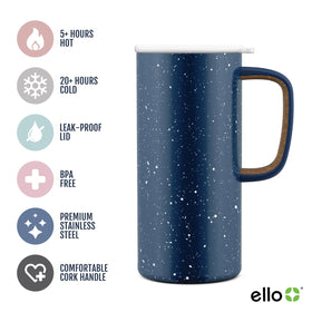Ello Campy leak-proof slider lid prevents spills during travel
