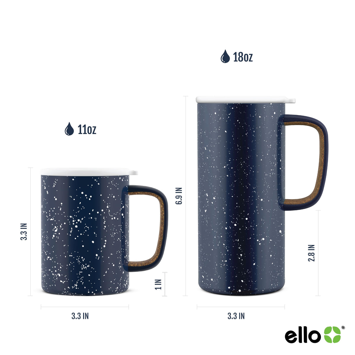 Ello Campy vacuum-insulated mug keeps drinks hot or cold on the go.