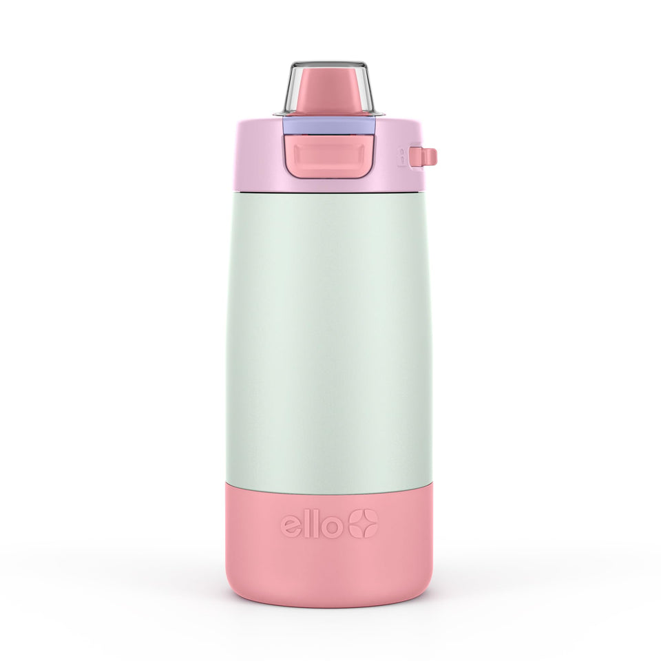 Ello Colby 12oz bottle with straw for on-the-go hydration at school.