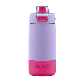 Ello Colby front view in lilac shows a durable, kid-friendly bottle for on-the-go hydration.