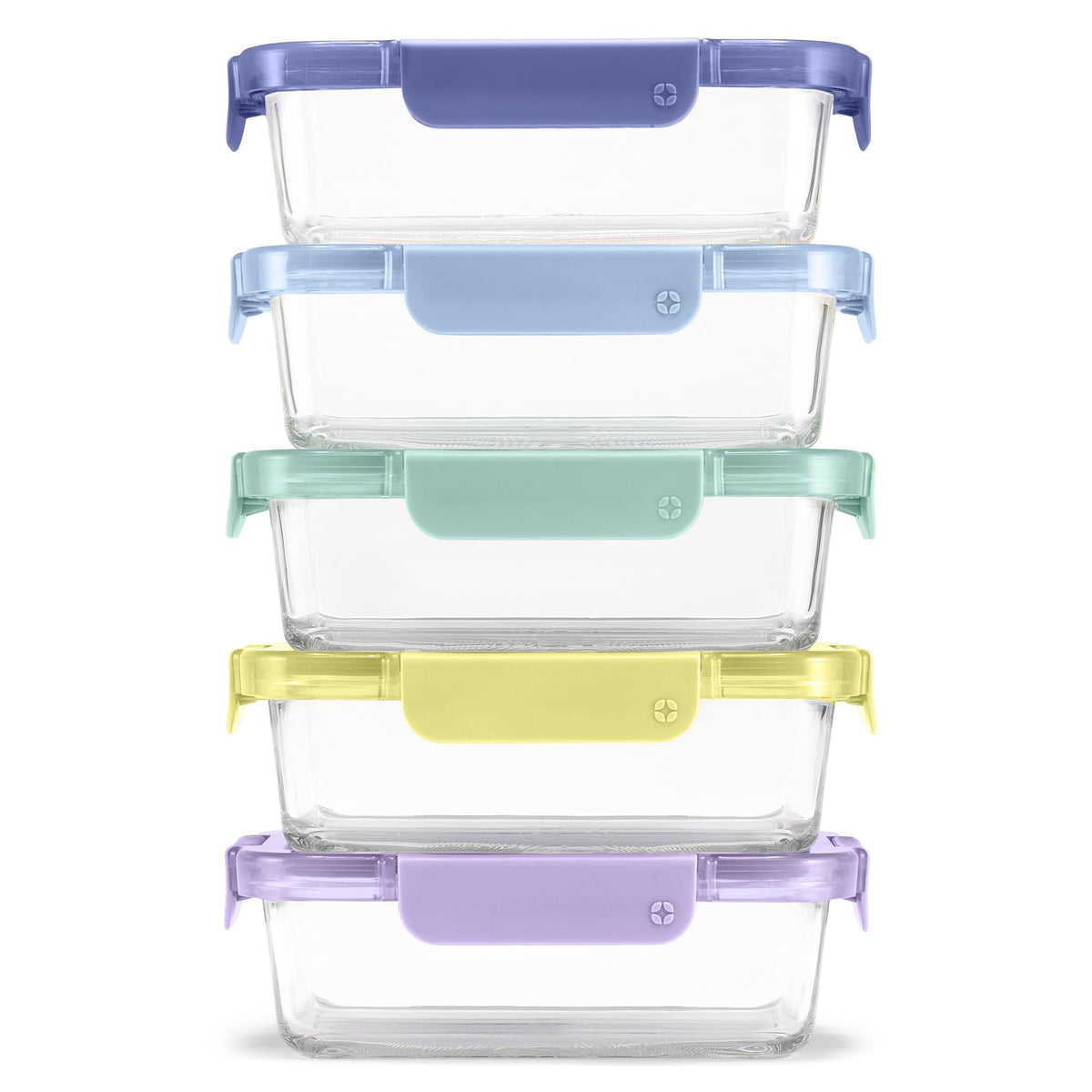 Ello Color Lock 3.4 cup container with clear glass for easy portion checks.