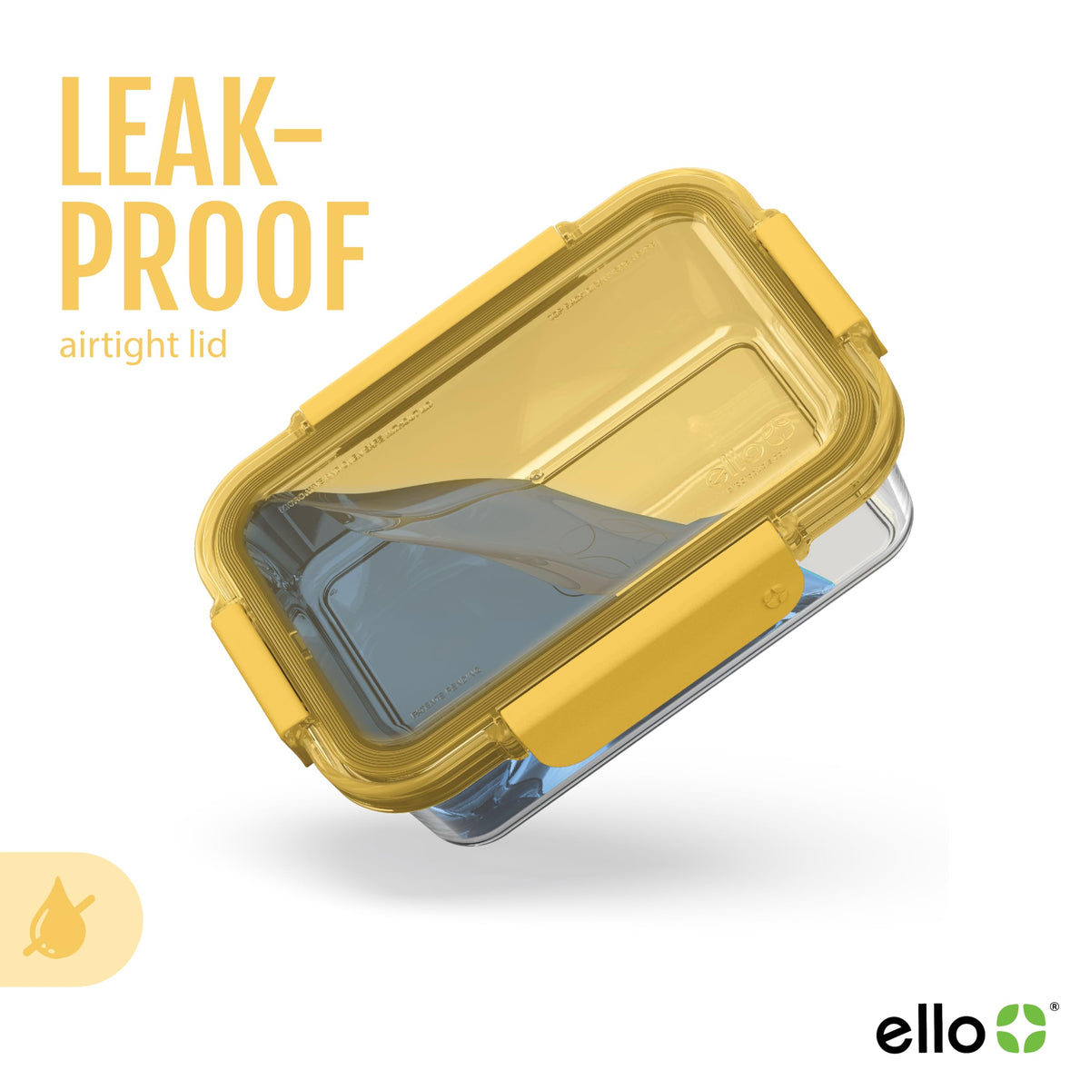 Ello Color Lock glass containers are top-rack dishwasher safe.