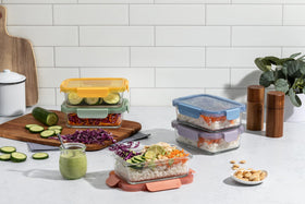 Ello Color Lock leak proof lids close up highlighting secure sealing for spill free snacks