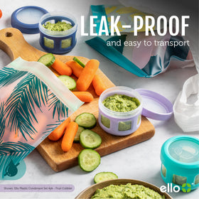 Ello dishwasher-safe condiment containers for easy cleanup