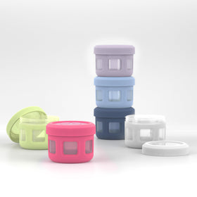 Ello microwave-safe condiment containers without lid for quick reheating