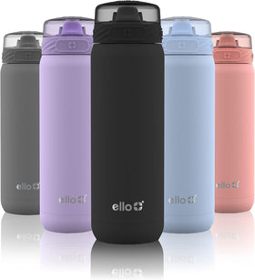 Ello Cooper 22oz bottle with straw for spill-free on-the-go hydration