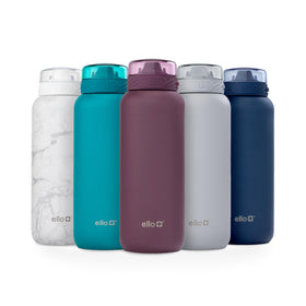 Ello Cooper 32oz stainless bottle keeps drinks cold during outdoor adventures.