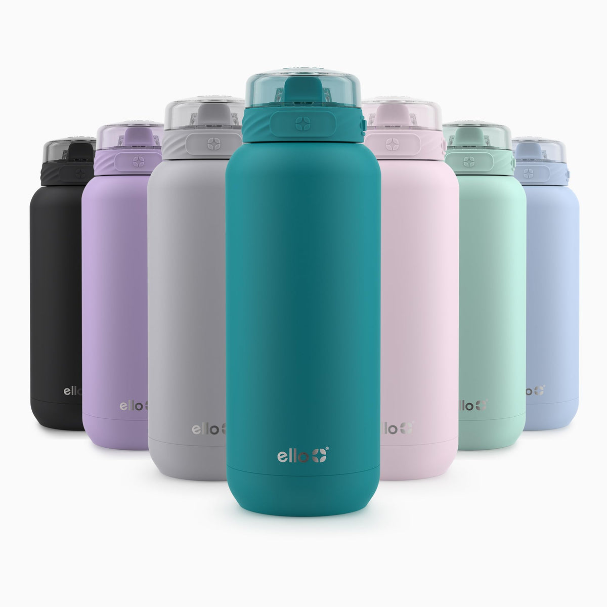 Ello Cooper Antigua bottle with straw for easy on-the-go sipping