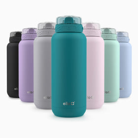 Ello Cooper Antigua bottle with straw for easy on-the-go sipping