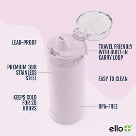 Ello Cooper bottle with carry handle for easy transport