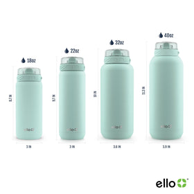 Ello Cooper bottle carry loop for hands-free transport.