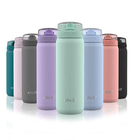 Ello Cooper bottle front view with powder-coated finish for everyday durability