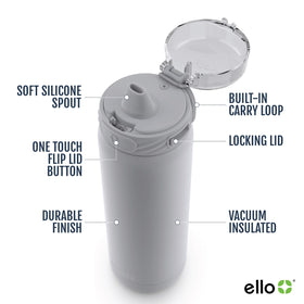 Ello Cooper soft silicone straw for easy sipping on the go