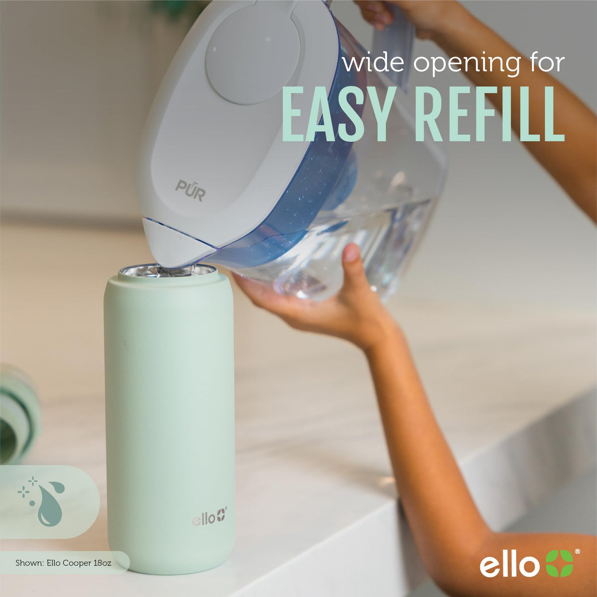 Ello Cooper keeps beverages cold up to 24 hours