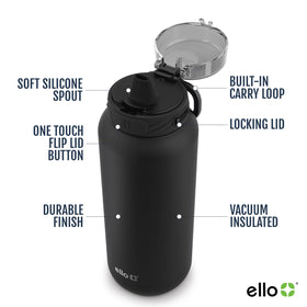 Ello Cooper soft silicone spout for clean, on-the-go sipping.