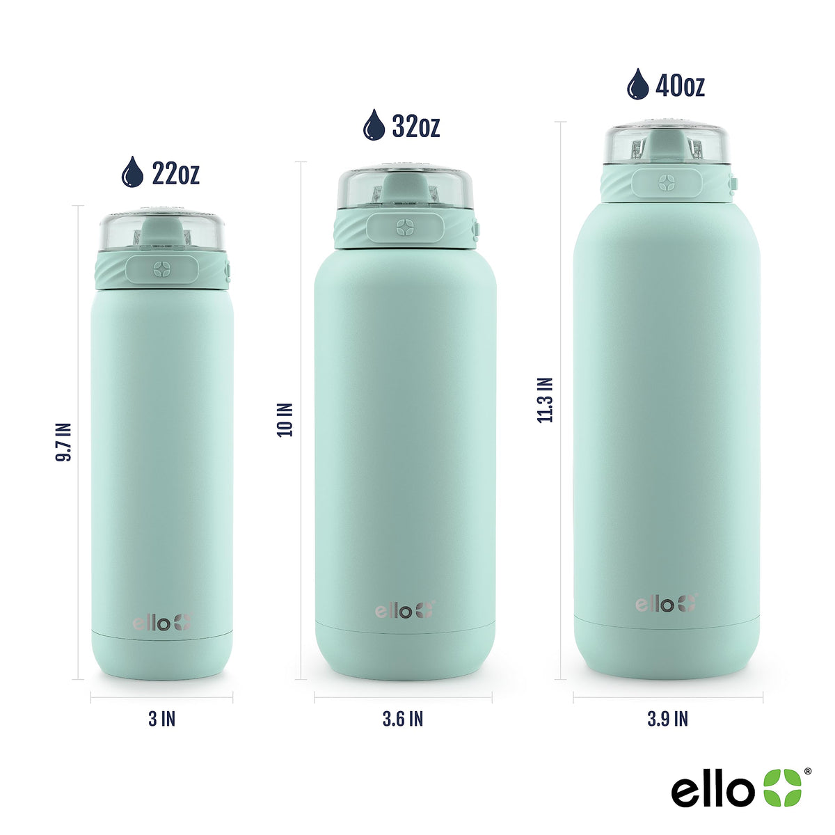 Ello Cooper spout close-up emphasizes clean, sip-friendly silicone design