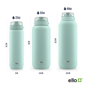 Ello Cooper spout close-up emphasizes clean, sip-friendly silicone design