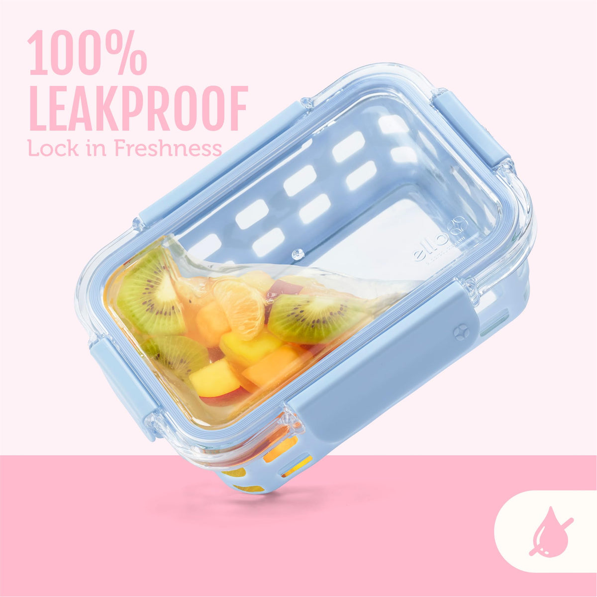Ello Duraglass Meadow set in dishwasher-safe position for easy cleaning